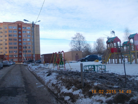 Дмитров, ГАТН, детские площадки, снег