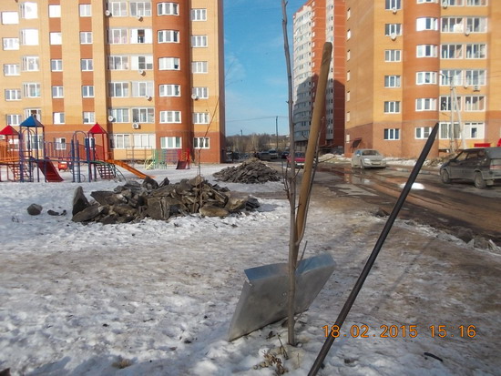 Дмитров, ГАТН, детские площадки, снег